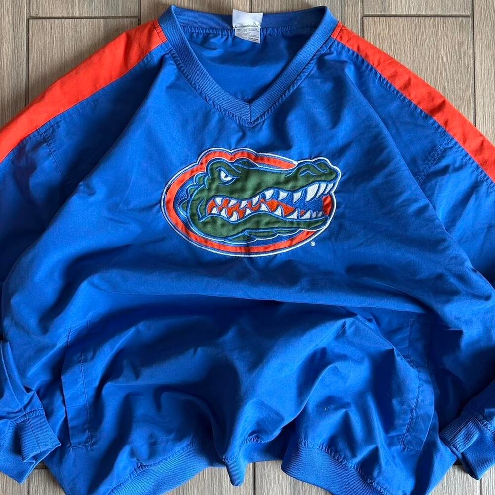 Knights Apparel Florida Gators Long Sleeve Pullover Windbreaker Jacket - Size XL